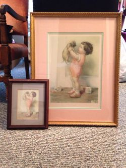 Antique framed pictures