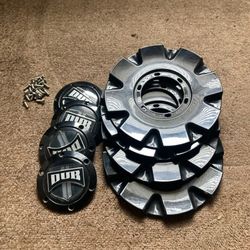 22’ Rim’s And Tires With Caps And Brand New Lug Nuts.