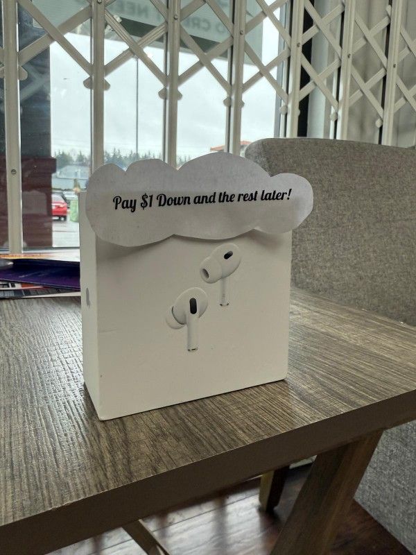 Apple Airpods Pro 2 Wireless Earbuds New - Pay $1 To Take It Home Today and pay the rest later.
