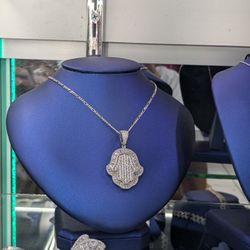 Hamsa Necklace Mens 