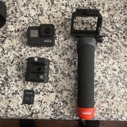 Go pro Set Up With Mounts And Battery’s And 4k Video Camera