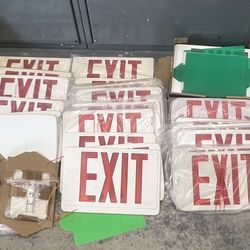 Fire Exit Signage (face Plates And Hardware)