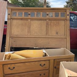California King Bed Frame With Solid Brick Built Into It 