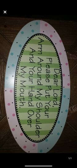 Wooden Dear Lord.. Sign