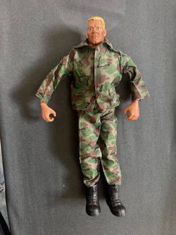 Vintage 1996 Hasbro G.I. Joe 12” Military Action Figure – Camo Uniform