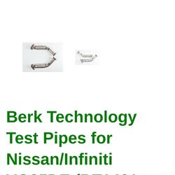 G35/350z berk resonated test pipes. Vq35de