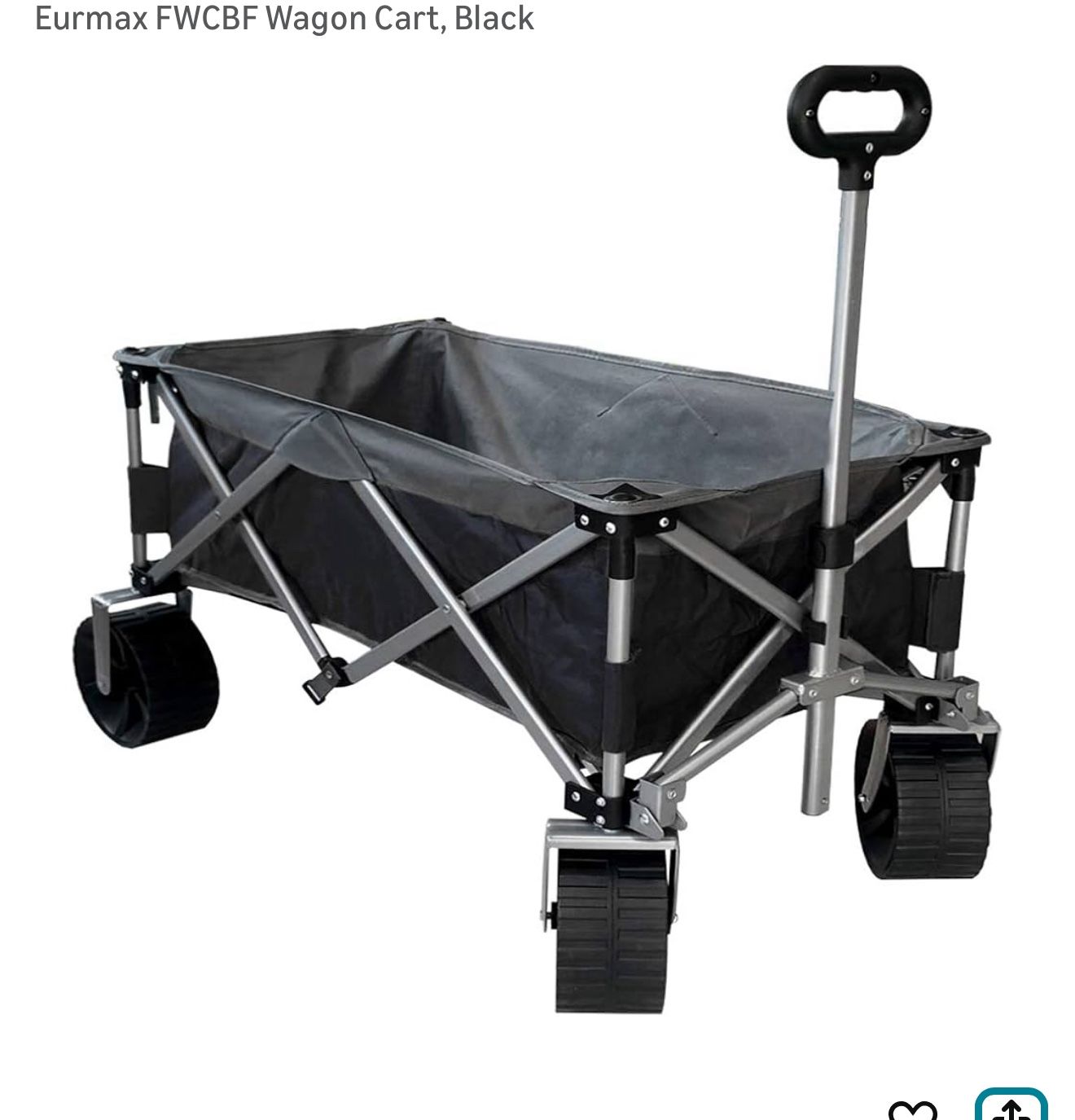Eurmax FWCBF Wagon Cart, Black