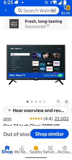 24" Onn Roku smart TV