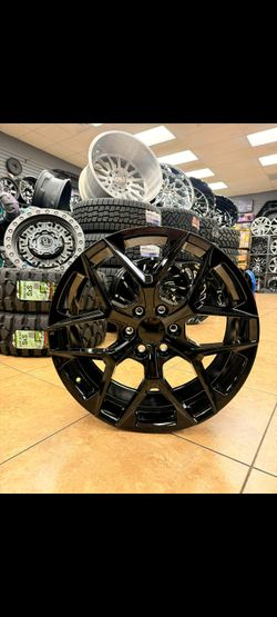22x9 Chevy Wheels Gloss Black  +31 Offset 
