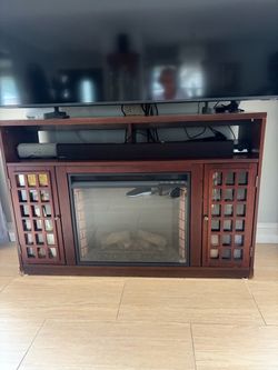 Electric Fireplace TV Stand Console