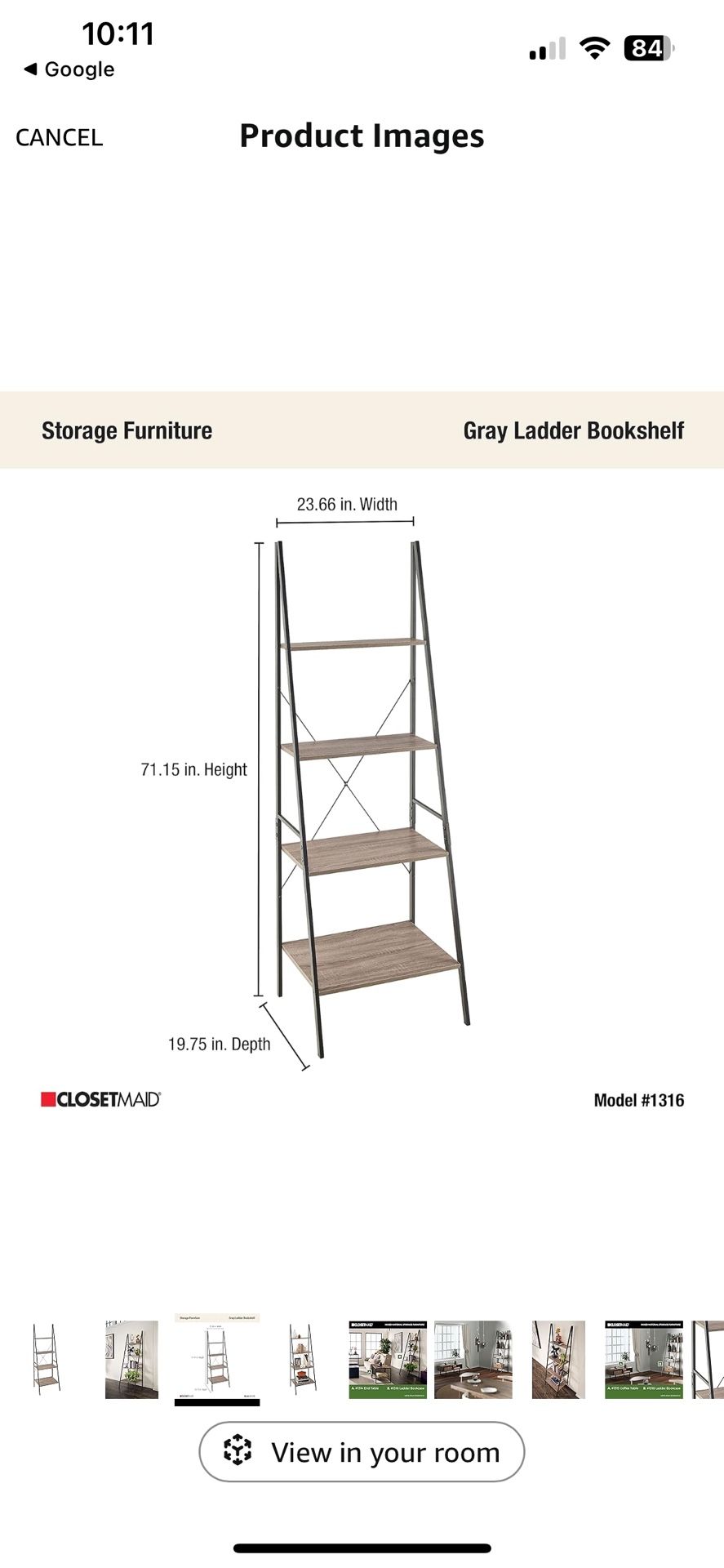 Set Of 2 Ladder Shelves