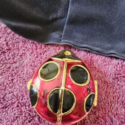 Vintage Estee Laudar Lucky LadyBug Compact Power