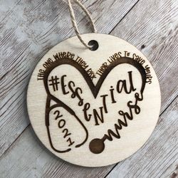 Wooden Engraved 2021 Medical Ornaments 