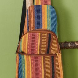 Sunset Striped Sling Backpack