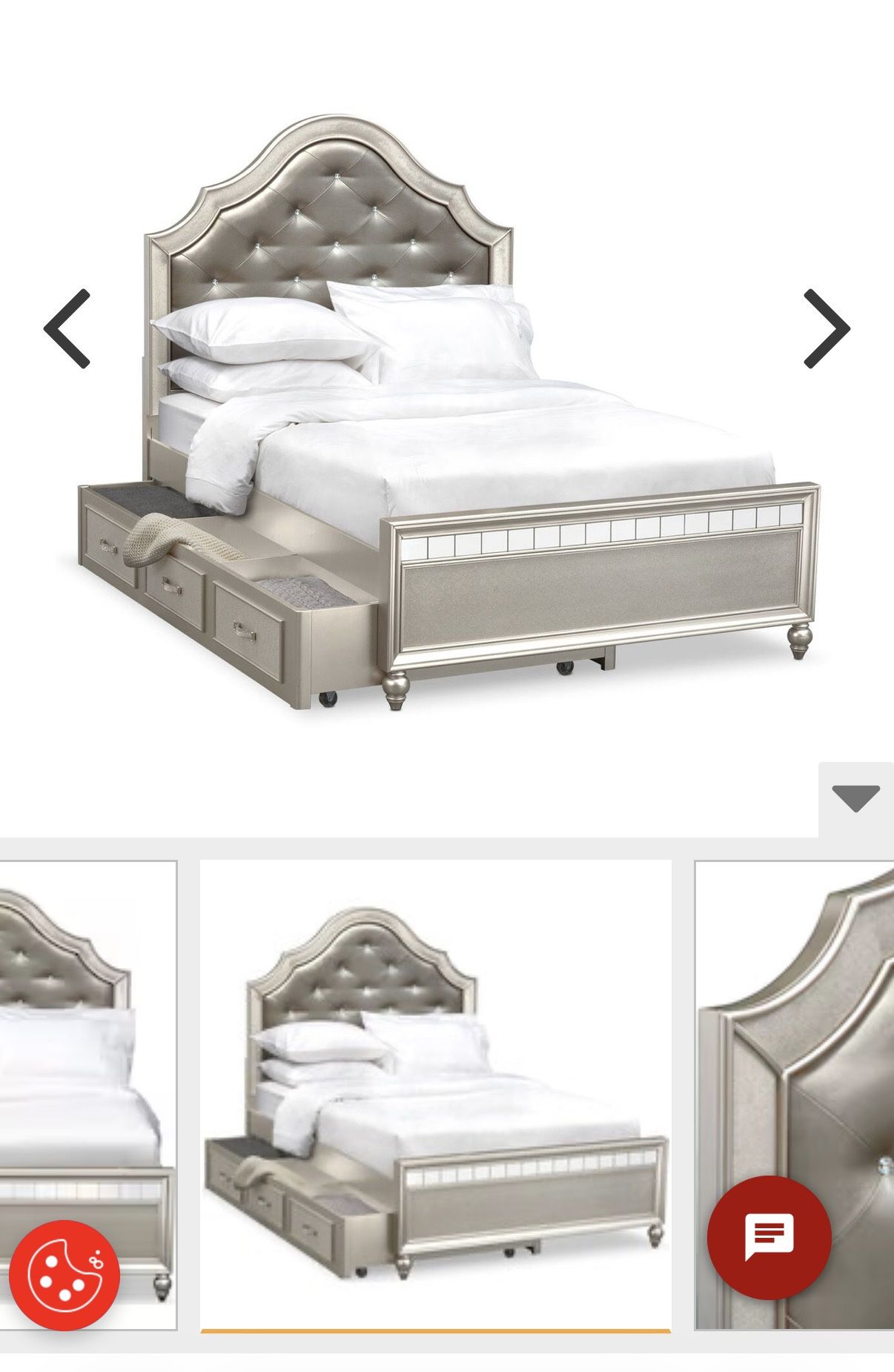 Serena Platinum Trundle Bed (Full-size Bed, Twin Trundle)