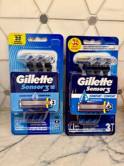Gillette Sensor3 Comfort Disposable Razors NEW