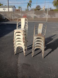 Metal Cafe Chairs - Refurbish