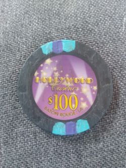 Hollywood Casino Chip $100 Baton Rouge, LA