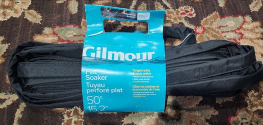 Gilmour Flat Soaker Hose 50', Black, 1 Each,
