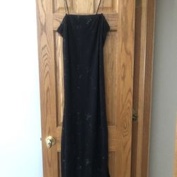 Black With Sheer Sparkle Overlay