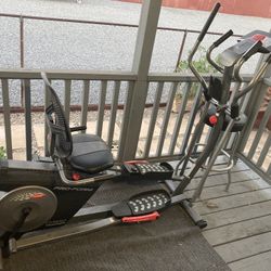 Preform Hybrid Elliptical And Recumbent Bike