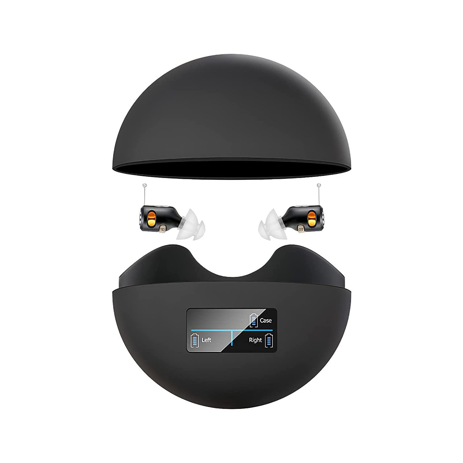 Hearing Aids Mini Rechargeable Digital Hearing Amplifier for Hearing Loss Seniors, Professional Inner Ear Hearing Assitant Tiny Magnetic Charging Case