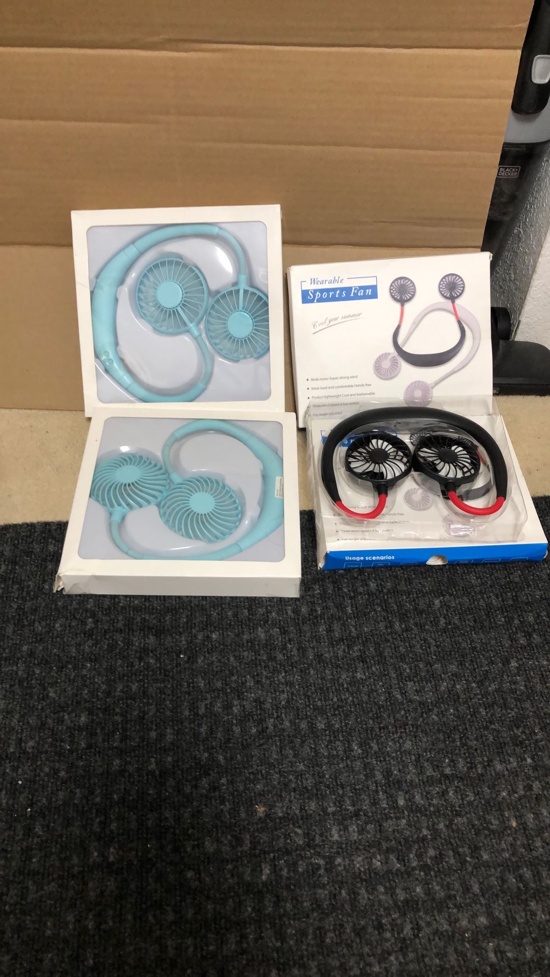 Fans Neck Fans New In Box Chargeable $15 For Small And $20 For Larger