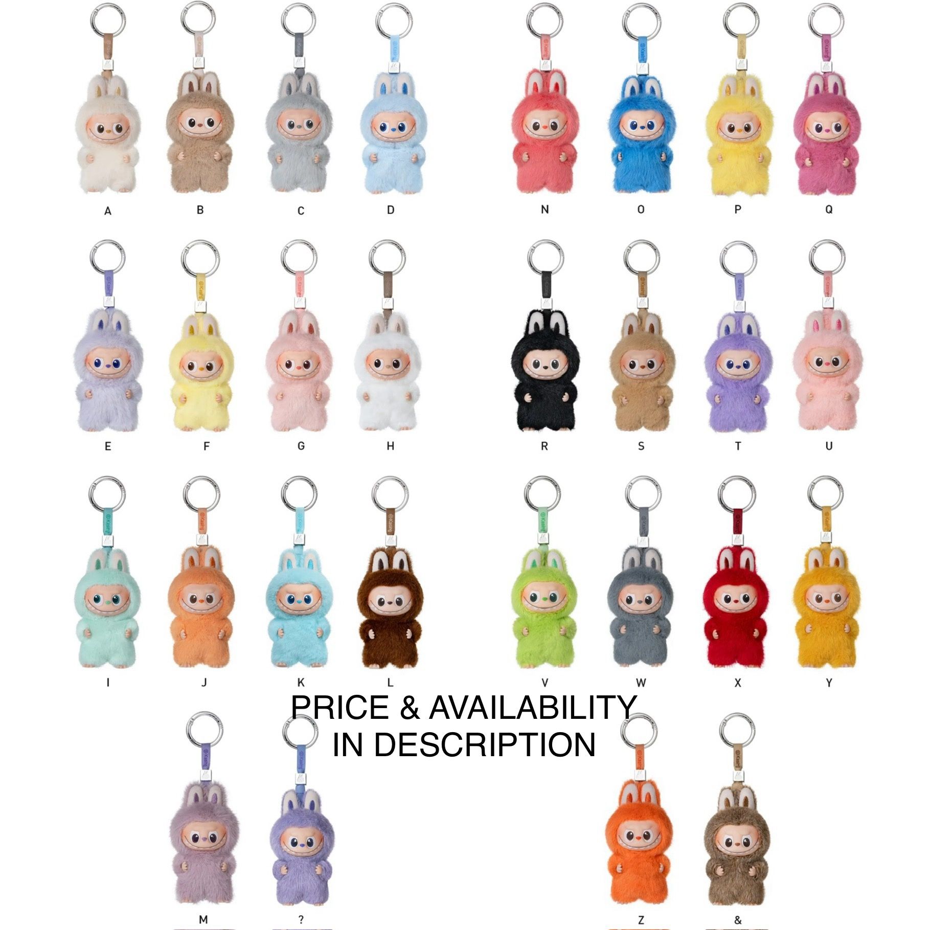 ON-HAND LABUBU Pin For Love Series Vinyl Plush Pendant Blind Box A-M N-Z Pop Mart Popmart