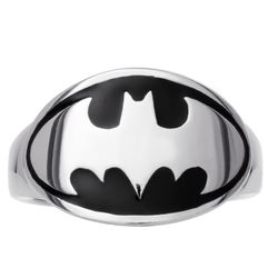DC Comics Men’s Stainless Steel Ring Sz 10