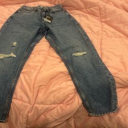 Ripped Primark Mom Jeans Size 2