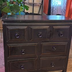 Black dresser cabinet