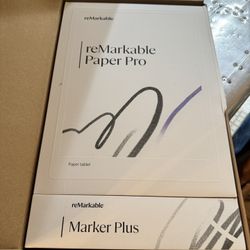 Remarkable Paper Pro Tablet + Folio, Extra Tips And Marker Plus