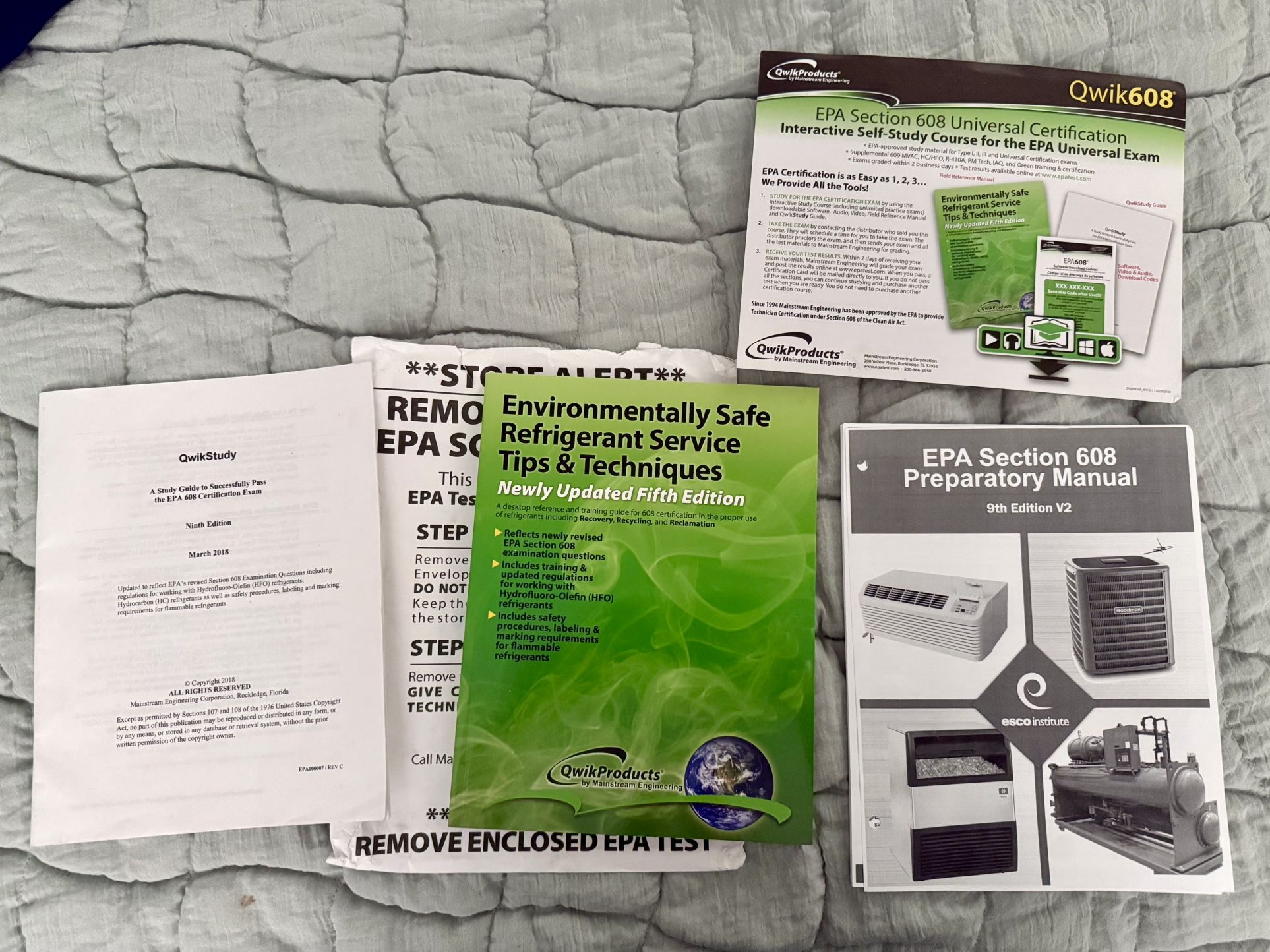 EPA Section 608 study guide Material