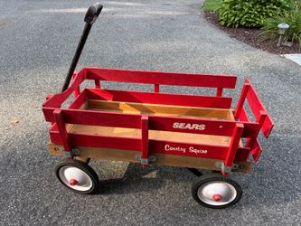 Vintage 1970’s Wood Red Sears Country Squire Wagon