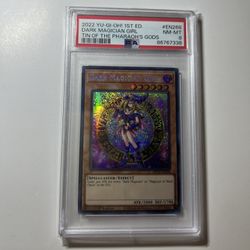Yugioh! PSA 8 2022 Dark Magician GIrl  Secret Rare