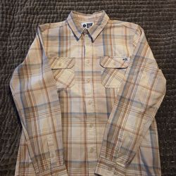 Salty Crew Flannel Mens Size Small $35