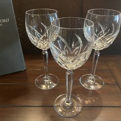 Waterford Lucerne 8” Wine Goblets Glasses