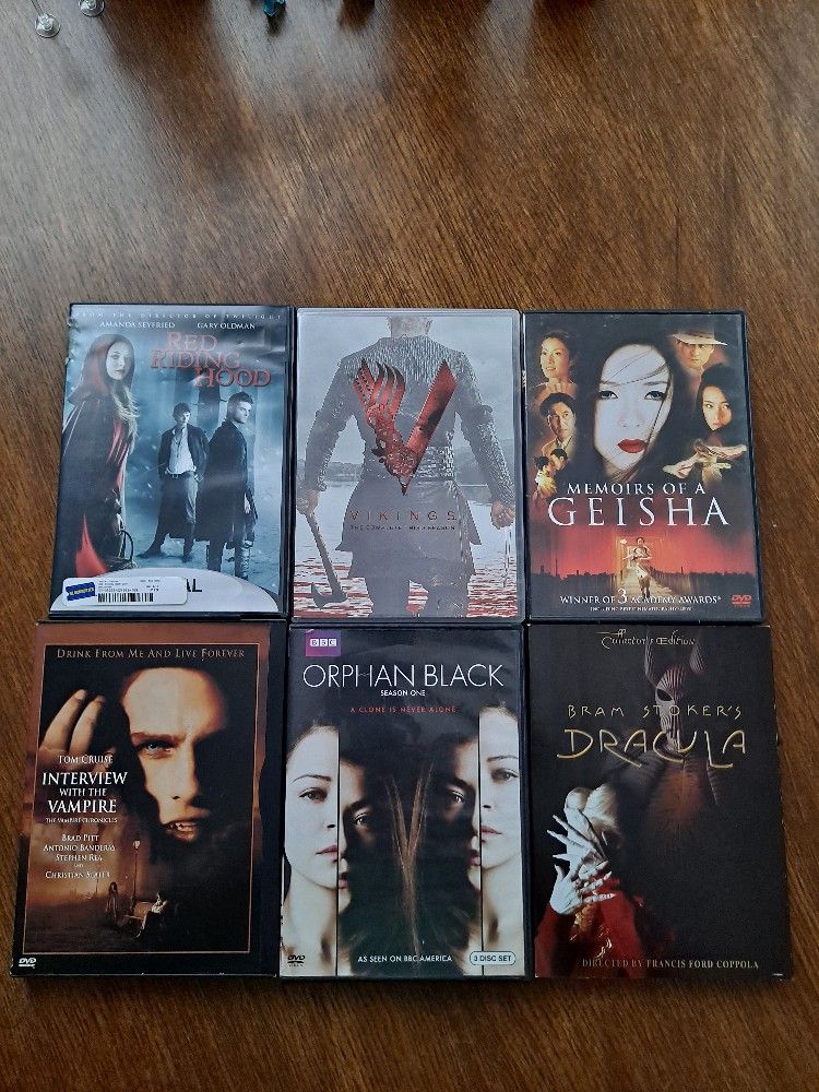 All 6 DVD's for $10.00