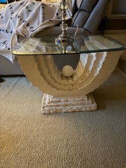 Glass & Stone Coffee tables and end tables