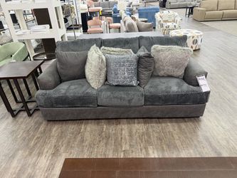 Gray Chenille Sofa - Charcoal | Couch | Living Room Couch