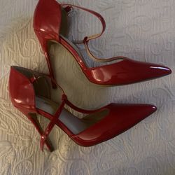 Red Patent Fashion Nova Heels