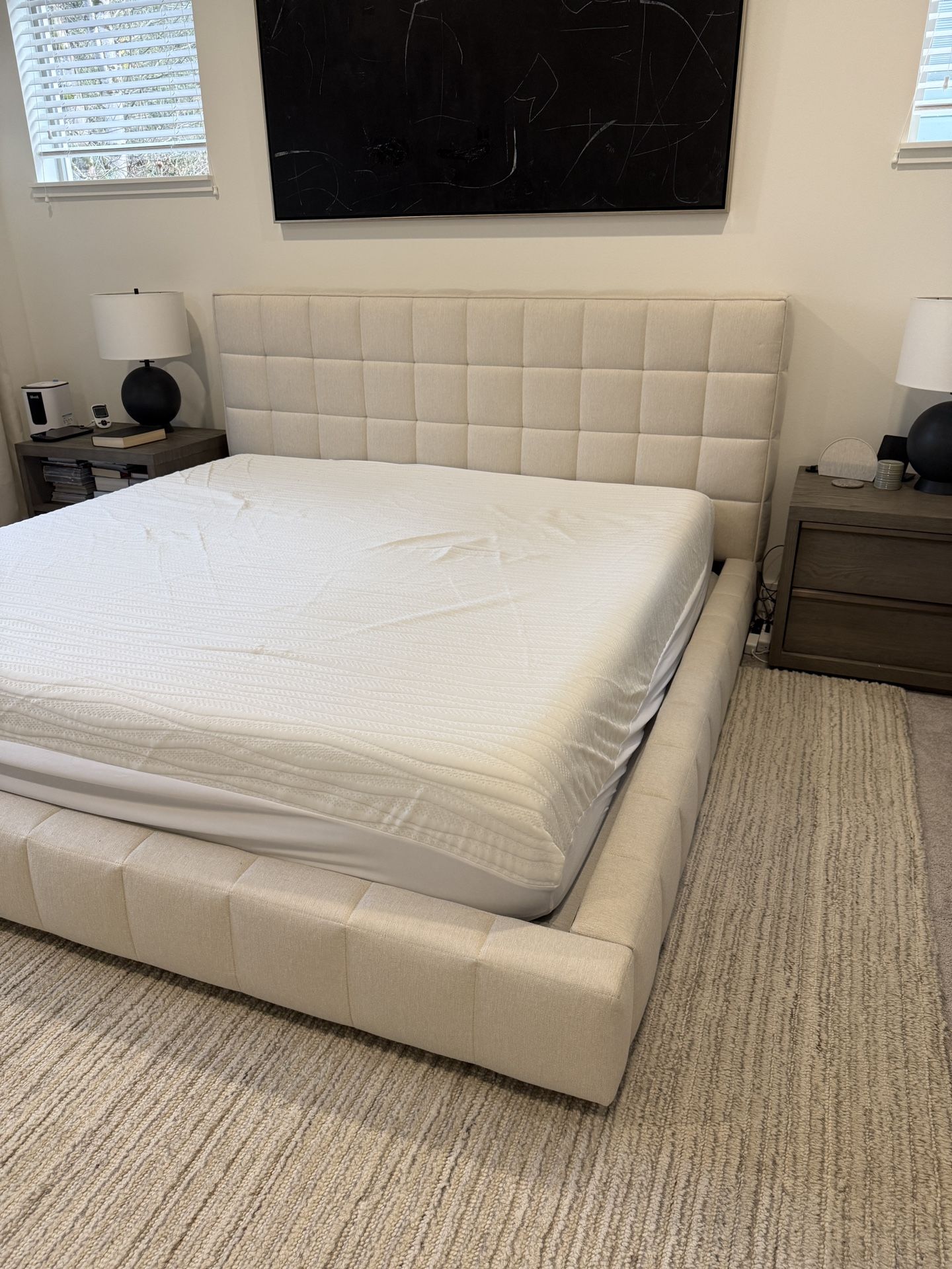 King Upholstered Bed Frame