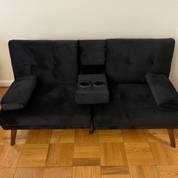 JAMFLY Futon Couch Sofa Bed Convertible, Small Sleeper Sofa Chair