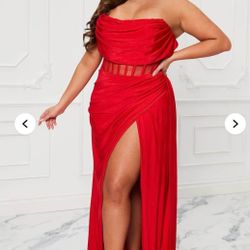 Red Corset Dress 
