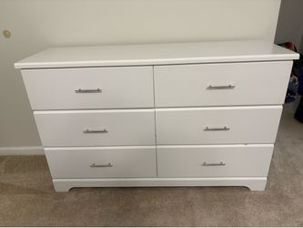 White 6-Drawer Dresser