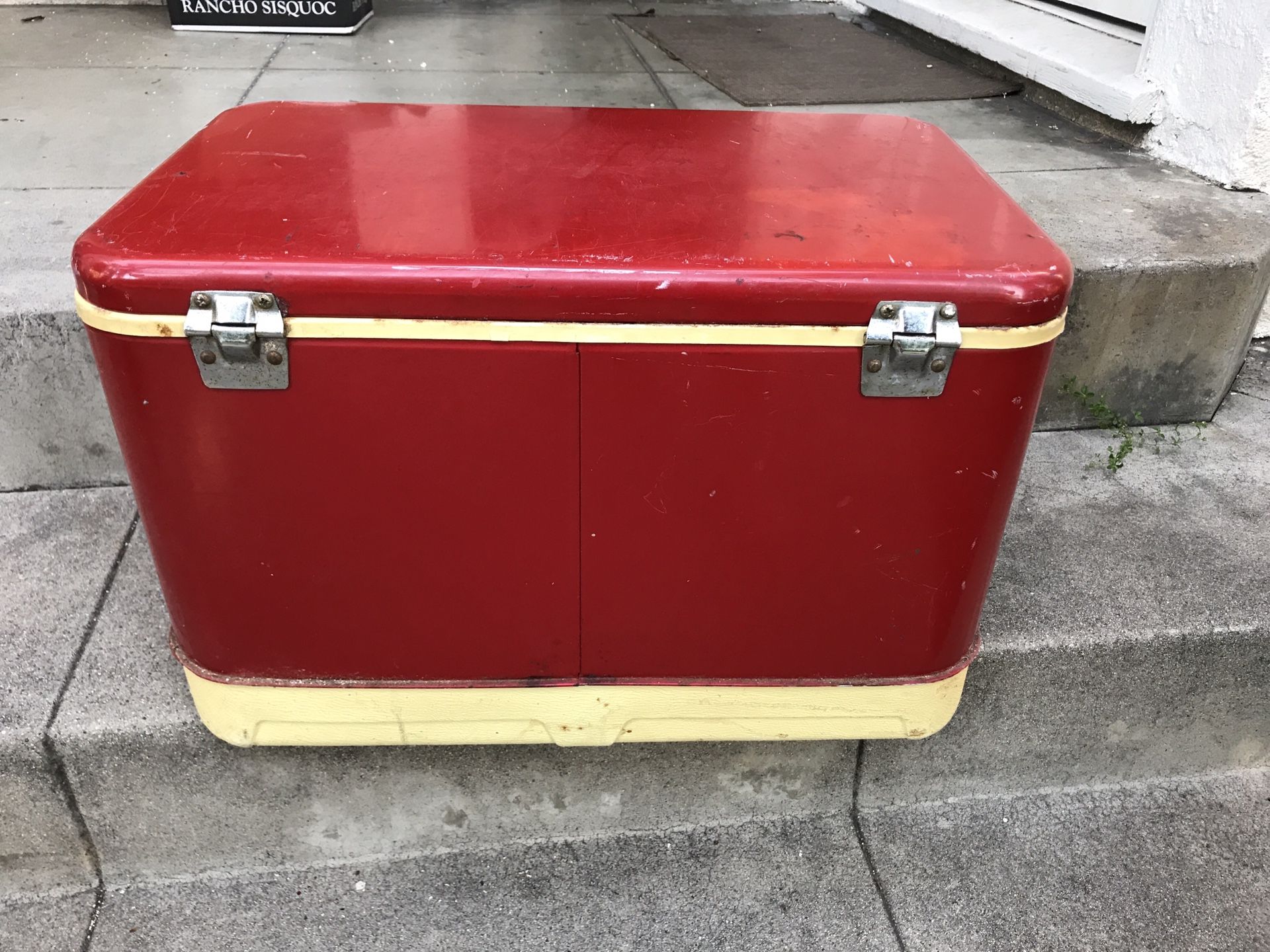 Vintage 1950s Red Thermos Ice Chest Cooler for Sale in Los Angeles, CA