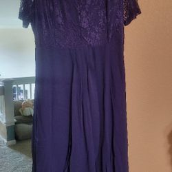 Brand New Navy Blue Dress Size L