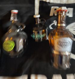 3 Growlers for beer.  2 from Old Stump and one from Hanger 24