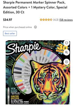 Tiger Sharpie Markers 30 Pack Markers Sharpie Spin To Play For - Main Image