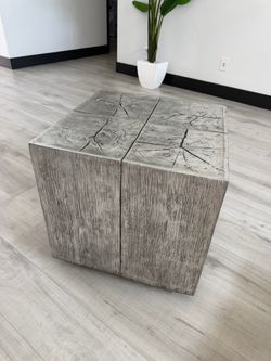 Timber end table